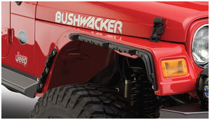 599.00 Bushwacker Jeep Flat Style Fender Flares Jeep Wrangler TJ [Front/Rear] (1997-2006) 10920-07 - Redline360