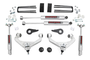 Rough Country Lift Kit GMC Sierra 2WD/4WD (11-19) [3.50" Lift] w/  or w/o Lifted Knuckles