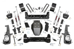 Rough Country Lift Kit Chevy Silverado 2WD/4WD (11-19) 7.5" Lift  - Torsion Bar Drop Kits