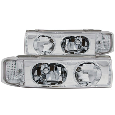 202.33 Anzo Crystal Headlights Chevy Astro Van (95-05) [Chrome Housing - 1PC] 111001 - Redline360