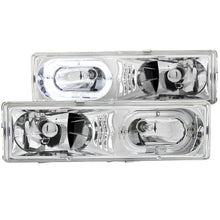 Load image into Gallery viewer, 176.77 Anzo Crystal Headlights Chevy Suburban (92-99) [w/ LED Halo] Carbon / Black / Chrome - Redline360 Alternate Image