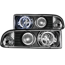 Load image into Gallery viewer, 214.22 Anzo Projector Headlights Chevy S-10 / Blazer S-10 (98-05) [w/ LED Halo] Black or Chrome Housing - Redline360 Alternate Image