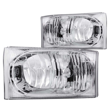 162.29 Anzo Crystal Headlights Ford Excursion (00-04) [Chrome Housing] 111023 - Redline360