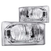 Load image into Gallery viewer, 162.29 Anzo Crystal Headlights Ford F250/F350/F450 Super Duty (99-04) [Chrome Housing] 111023 - Redline360 Alternate Image