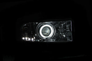 245.43 Anzo Projector Headlights Dodge Ram 1500 (94-01) 2500/3500 (94-02) Sport Model (94-98) [w/ LED Halo] Black or Chrome Housing - Redline360