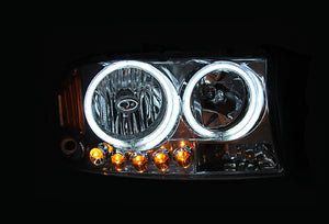 258.84 Anzo Crystal Headlights Dodge Dakota (97-04) Durango (98-03) [w/ Halo CCFL] Black or Chrome Housing - Redline360
