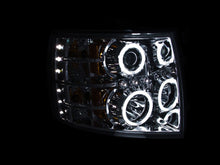 Load image into Gallery viewer, Anzo Projector Headlights Chevy Silverado 1500 (07-13) 2500HD/3500HD (07-14) w/ CCFL or LED Halo - LED / Black Alternate Image