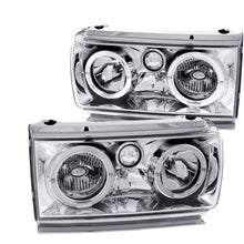 Load image into Gallery viewer, 212.82 Anzo Crystal Headlights Toyota Land Cruiser FJ82 (91-94) [Chrome Housing w/ LED Halo] 111092 - Redline360 Alternate Image