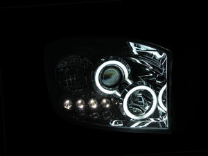321.78 Anzo Projector Headlights Dodge Ram 1500 (06-08) 2500/3500 (06-09) [w/ SMD LED Halo] Chrome Housing - Redline360