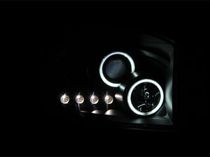278.15 Anzo Projector Headlights Dodge Ram 1500 (06-08) 2500/3500 (06-09) [w/ LED Halo] Black or Chrome Housing - Redline360