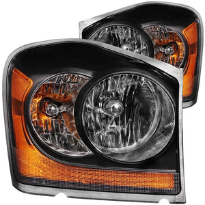 247.26 Anzo Crystal Headlights Dodge Durango (04-06) [Black Housing] 111110 - Redline360