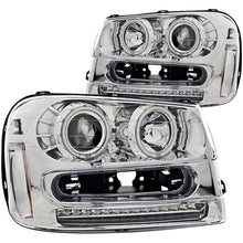 Load image into Gallery viewer, 356.40 Anzo Projector Headlights Chevy Trailblazer (02-09) [w/ CCFL Halo] Black or Chrome Housing - Redline360 Alternate Image
