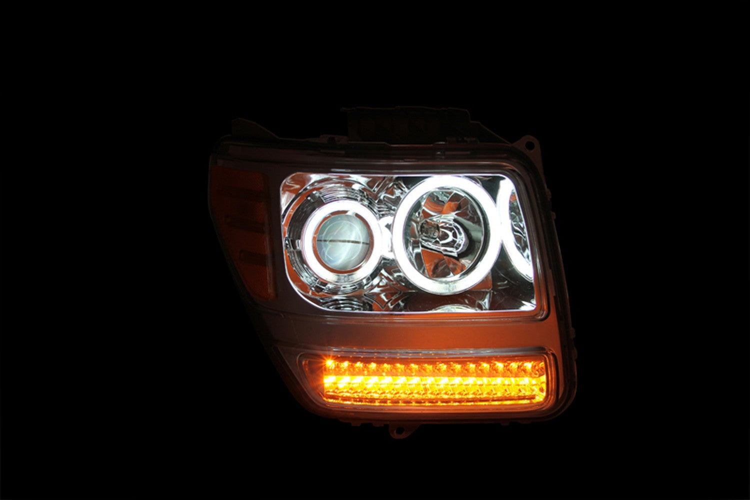 Anzo Projector Headlights Dodge Nitro (07-12) w/ SMD LED Halo - G2