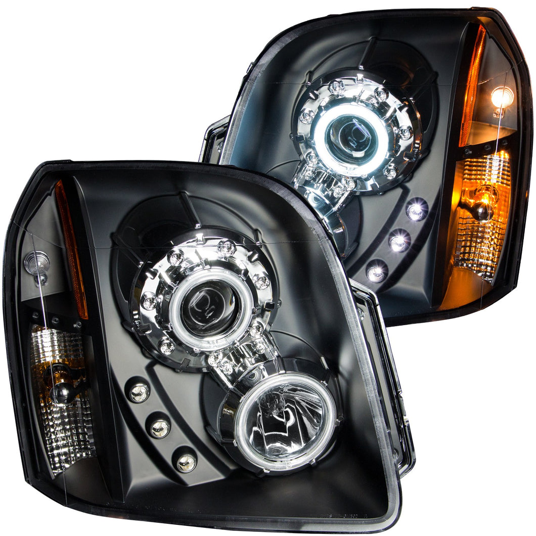 373.04 Anzo Projector Headlights GMC Yukon / Yukon XL / Yukon Denali (07-14) w/ SMD LED Halo - Black or Chrome - Redline360