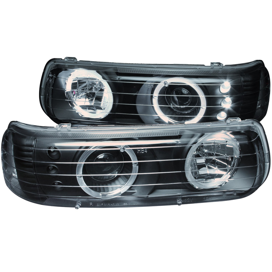 212.79 Anzo Projector Headlights Chevy Silverado 1500/2500 (99-02) 3500 (01-02) [w/ LED Halo] Black or Chrome Housing - Redline360