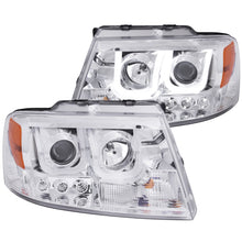 Load image into Gallery viewer, 252.77 Anzo Projector Headlights Ford F150 (04-08) [Black or Chrome Housing] w/ Single or Dual LED /  U-Bar Halo - Redline360 Alternate Image