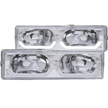 Load image into Gallery viewer, 195.33 Anzo Crystal Headlights Chevy Tahoe (95-99) [w/ Low-Brow] Black or Chrome - Redline360 Alternate Image