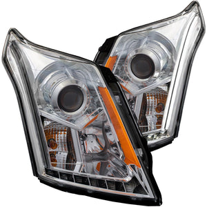 535.02 Anzo Projector Headlights Cadillac SRX (10-16) w/ Plank Style Halo - Black or Chrome - Redline360