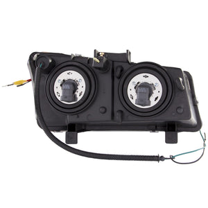 306.50 Anzo Projector Headlights Chevy Silverado/Avalanche (03-06) [U-Bar LED DRL] Chrome or Black Housing - Redline360