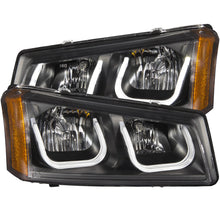 Load image into Gallery viewer, 306.50 Anzo Projector Headlights Chevy Silverado/Avalanche (03-06) [U-Bar LED DRL] Chrome or Black Housing - Redline360 Alternate Image