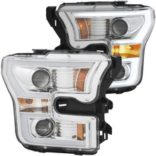 Load image into Gallery viewer, 442.79 Anzo Projector Headlights Ford F150 (15-17) [w/ Plank Style Halo] Black or Chrome - Redline360 Alternate Image