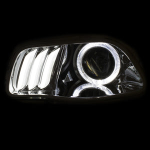 496.29 Anzo Projector Headlights Jeep Cherokee (14-18) [w/ LED Halo] Black or Chrome Housing - Redline360