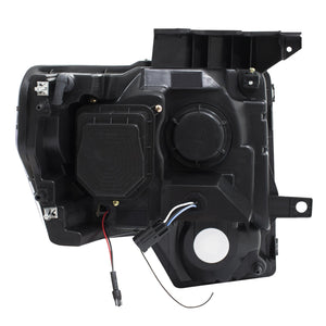 425.40 Anzo Projector Headlights Ford F150 (09-14) [w/ U-Bar Halo & Switchback Signal Light] 111383 - Redline360