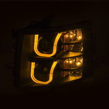 Load image into Gallery viewer, 448.00 Anzo Projector Headlights Silverado 1500 (07-13) 2500HD/3500HD (07-14) LED U Bar or Plank Style Halo - Redline360 Alternate Image