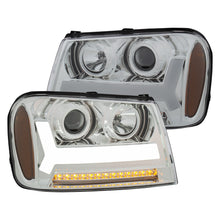 Load image into Gallery viewer, 372.62 Anzo Projector Headlights Chevy Trailblazer LT (06-09) [w/ Plank Style Halo] Black or Chrome Housing - Redline360 Alternate Image