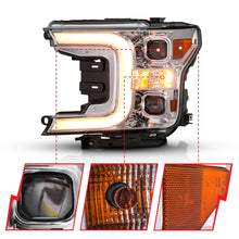 Load image into Gallery viewer, 899.00 Anzo LED Projector Headlights Ford F150 (18-20) [Plank Style Switchback Halo] Black or Chrome Housing - Redline360 Alternate Image