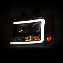 Load image into Gallery viewer, 393.50 Anzo Projector Headlights Avalanche/Suburban/Tahoe (07-14) Plank Style Halo / Switchback Signal - Black - Redline360 Alternate Image