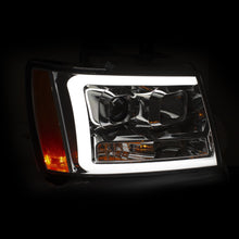 Load image into Gallery viewer, 393.50 Anzo Projector Headlights Avalanche/Suburban/Tahoe (07-14) Plank Style Halo / Switchback Signal - Black - Redline360 Alternate Image