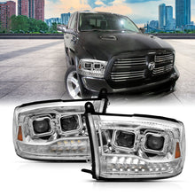 Load image into Gallery viewer, 395.82 Anzo Dual Projector Headlights Ram 1500 (09-18) Ram 2500/3500 (10-18) LED Bar w/ Switchback Turn Signal - Black or Chrome - Redline360 Alternate Image