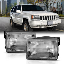 Load image into Gallery viewer, 103.50 Anzo Crystal Headlights Jeep Grand Cherokee (93-98) [Chrome housing - OE] 111471 - Redline360 Alternate Image