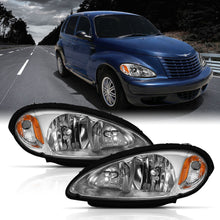 Load image into Gallery viewer, 158.02 Anzo Crystal Headlights Chrysler PT Cruiser (01-05) [Chrome w/ Amber Housing- OE] 111472 - Redline360 Alternate Image