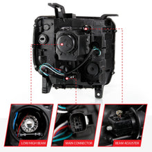 Load image into Gallery viewer, 433.22 Anzo Projector Headlights GMC Sierra 1500 w/ HID (16-19) Plank Style Halo &amp; LED Sequential Turn Signal - Black/Chrome - Redline360 Alternate Image