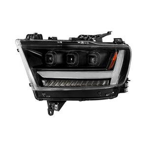 449.50 Anzo LED Projector Headlights Ram 1500 Trademan/Big Horn (19-20) [Plank Style w/ Sequential Signal Lights] Passenger or Driver Side - Redline360