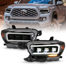 Load image into Gallery viewer, Anzo LED Projector Headlights Toyota Tacoma (16-20) Plank Style w/ Amber - 111496 - Default Title Alternate Image