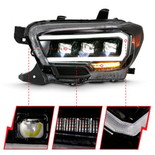 Load image into Gallery viewer, Anzo LED Projector Headlights Toyota Tacoma (16-20) Plank Style w/ Amber - 111496 - Default Title Alternate Image