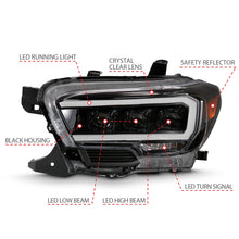 Load image into Gallery viewer, Anzo LED Projector Headlights Toyota Tacoma (16-20) Plank Style w/ Amber - 111496 - Default Title Alternate Image
