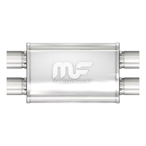 137.06 Magnaflow Muffler (2.5" - 4" x 9" Oval - 11" Body - 17" Overall - Dual / Dual) 11379 - Redline360