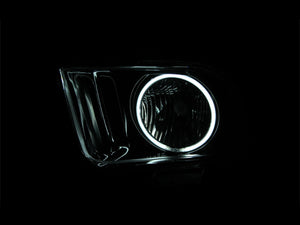 258.84 Anzo Crystal Headlights Ford Mustang (05-09) [Black Housing w/ SMD LED Halo] 121033 - Redline360