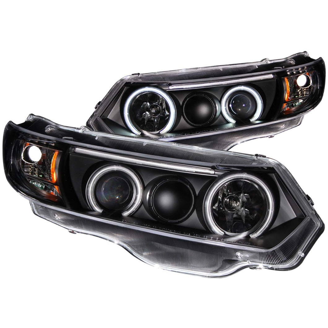 279.77 Anzo Projector Headlights Honda Civic Coupe (06-11) [w/ SMD LED Halo] Black or Chrome Housing - Redline360