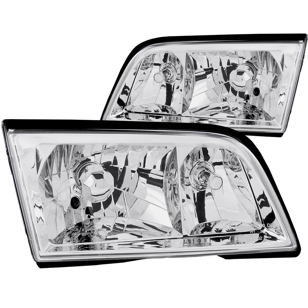 191.09 Anzo Crystal Headlights Mercedes C Class W202 Sedan (94-00) [Chrome] 121081 - Redline360