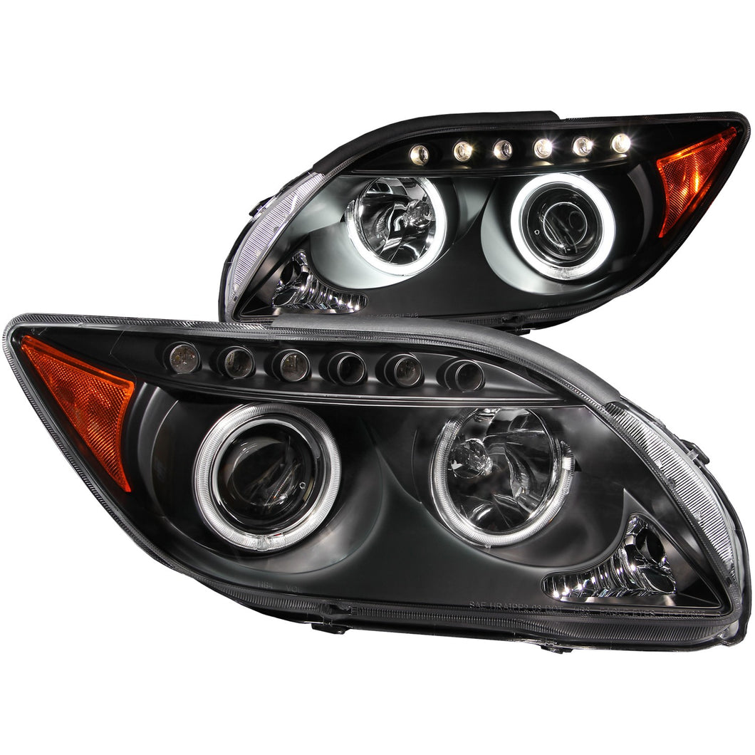 269.30 Anzo Projector Headlights Scion tC (05-10) w/ CCFL Halo & LED Accents - Black or Chrome - Redline360