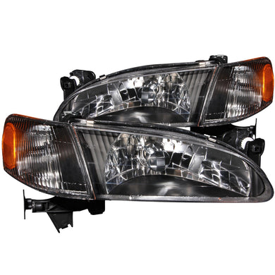 164.66 Anzo Crystal Headlights Toyota Corolla (98-00) [Black Housing w/ Corner Light] 121131 - Redline360