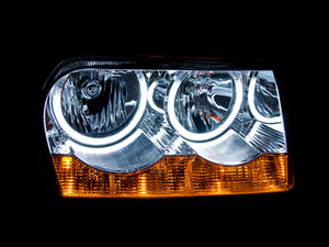 257.73 Anzo Crystal Headlights Chrysler 300C (05-10) [w/ Halo LED] Black or Chrome Housing - Redline360