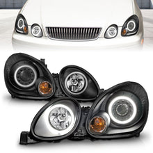 Load image into Gallery viewer, Anzo Projector Headlights Lexus GS300 GS400 GS430 (98-05) w/ CCFL Halo Black or Chrome Alternate Image