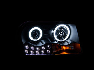 280.31 Anzo Projector Headlights Chrysler 300 (05-10) [w/ LED CCFL Halo] Black or Chrome Housing - Redline360