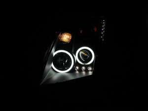 398.13 Anzo Projector Headlights Nissan Sentra (07-10) [w/ CCFL Halo - Black Housing] 121276 - Redline360